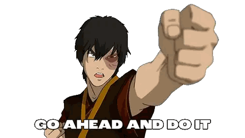 Cartoon Character Pointing Do It