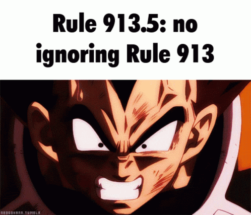 Cartoon Character Rule 913.5 No Ignoring Rule 913