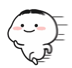 Cartoon Character Running With Smile