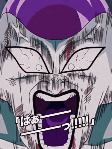 Cartoon Character's Face with Japanese Writing