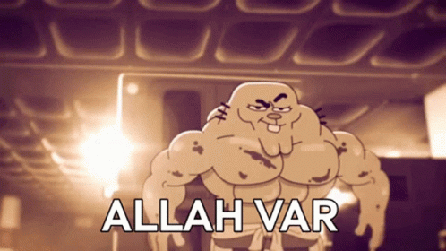 Cartoon Character Saying Allah Var