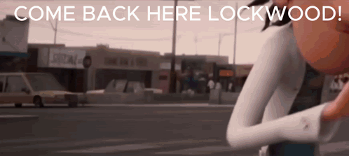Cartoon Character Saying Come Back Lockwood