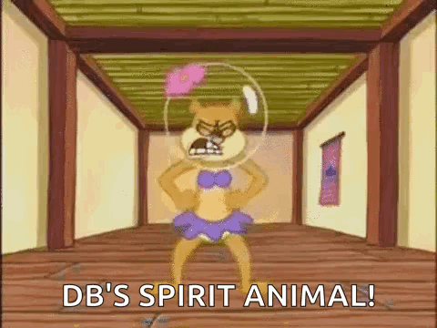 Cartoon Character Saying DB's Spirit Animal GIF
