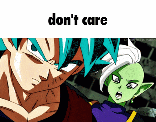 Cartoon Character Saying Don't Care