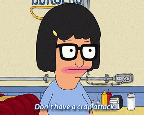 Cartoon Character Saying Dont Have a Crapattack