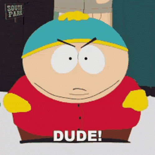 Cartoon Character Saying Dude