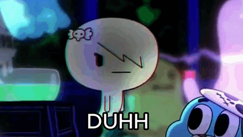 Cartoon Character Saying Duh