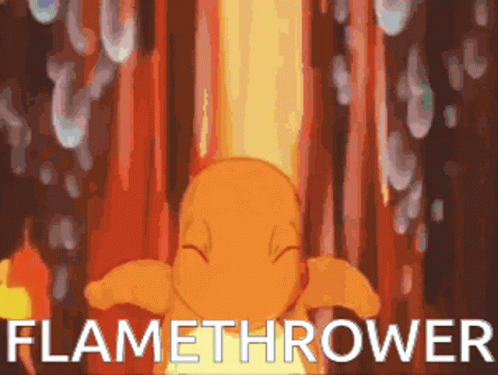 Cartoon Character Saying Flamethrower GIF