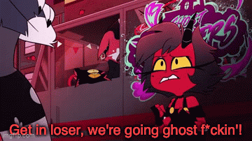 Cartoon Character Saying Get In Loser We're Going Ghost Fcking