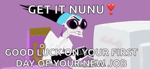 Cartoon Character Saying Get It Nunu Good Luck