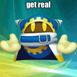Cartoon Character Saying Get Real GIF