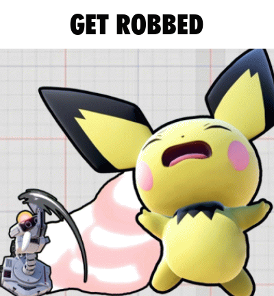 Cartoon Character Saying Get Robbed