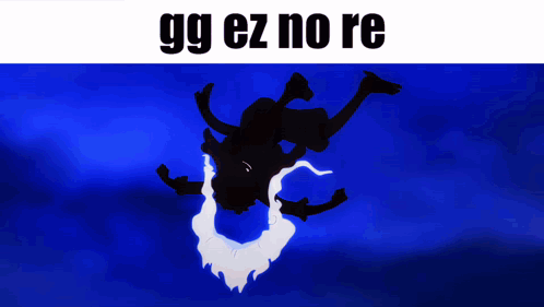 Cartoon Character Saying GG EZ No Re