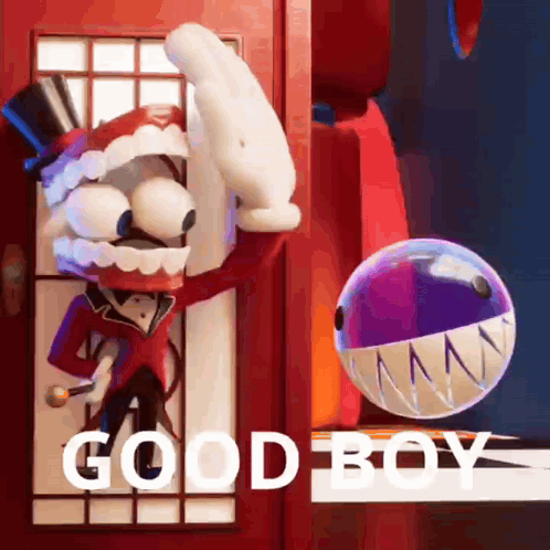 Cartoon Character Saying Good Boy