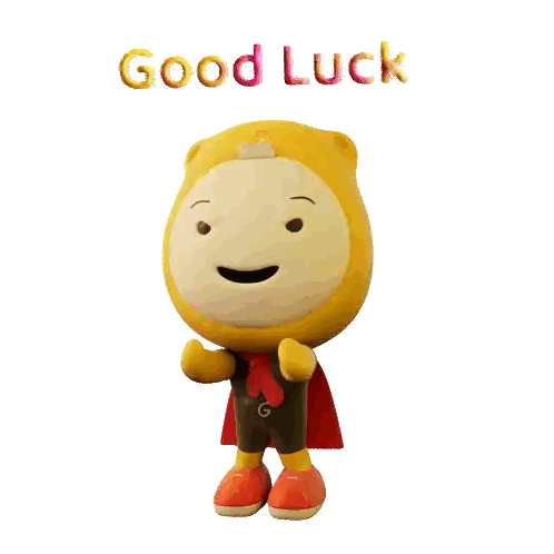 Cartoon Character Saying Good Luck