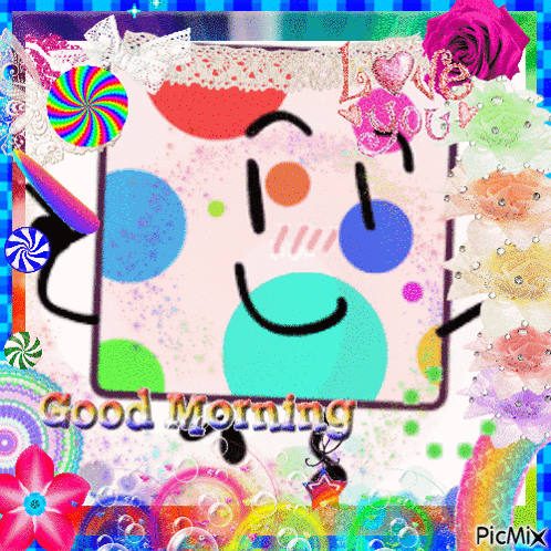 Cartoon Character Saying Good Morning GIF