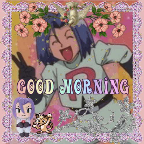 Cartoon Character Saying Good Morning