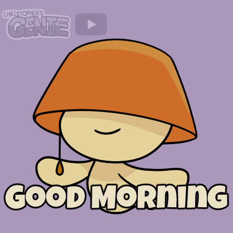 Cartoon Character Saying Good Morning