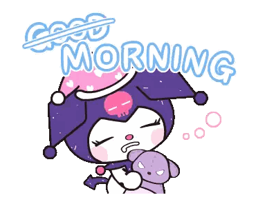 Cartoon Character Saying Good Morning