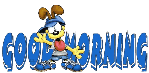 Cartoon Character Saying Good Morning