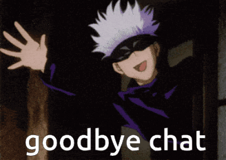 Cartoon Character Saying Goodbye Chat