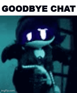Cartoon Character Saying Goodbye Chat