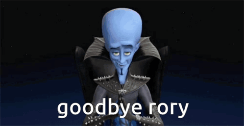 Cartoon Character Saying Goodbye Rory