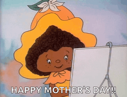 Cartoon Character Saying Happy Mothers Day GIF