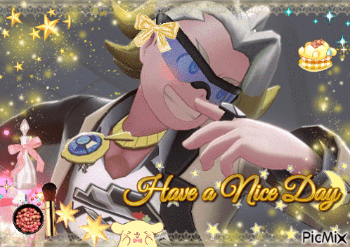 Cartoon Character Saying Have a Nice Day
