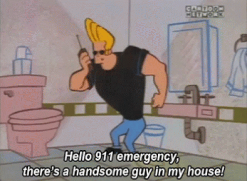 Cartoon Character Saying Hello Emergency