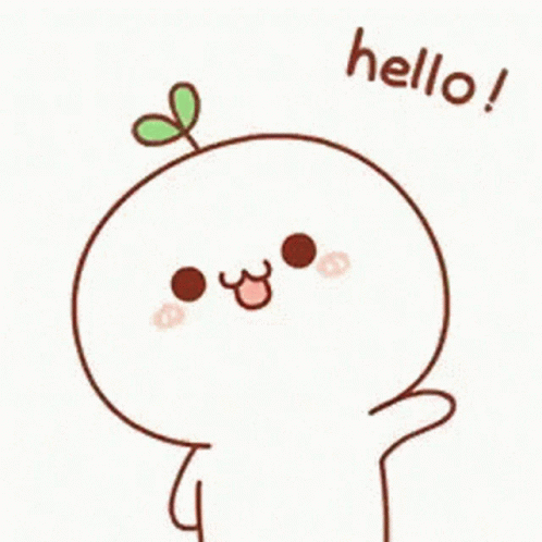 Cartoon Character Saying Hello