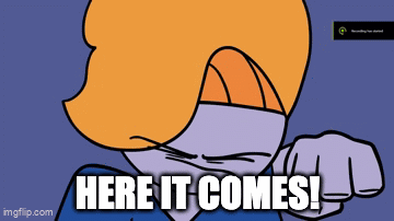 Cartoon Character Saying Here It Comes