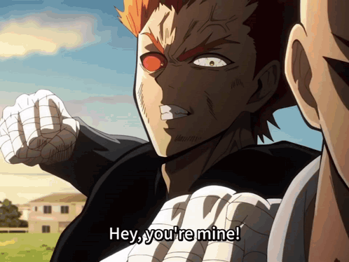 Cartoon Character Saying Hey You're Mine Another Watching