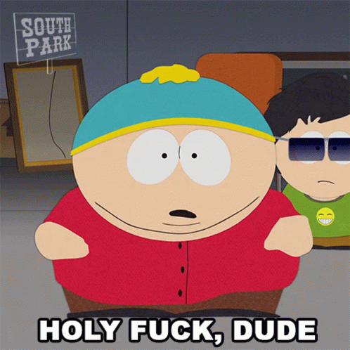 Cartoon Character Saying Holy Fuck