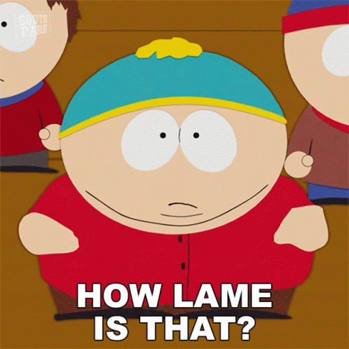 Cartoon Character Saying How Lame