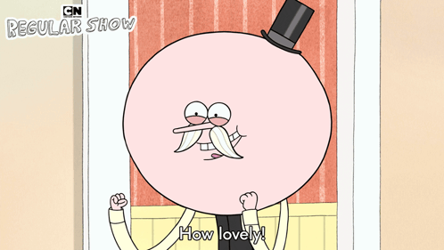 Cartoon Character Saying How Lovely GIF