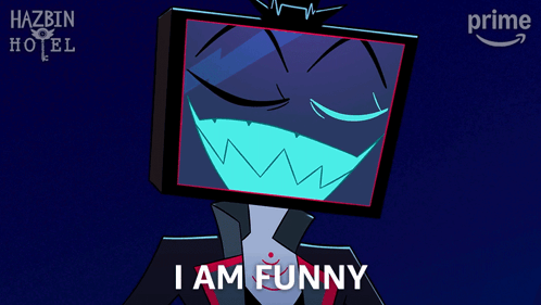 Cartoon Character Saying I Am Funny