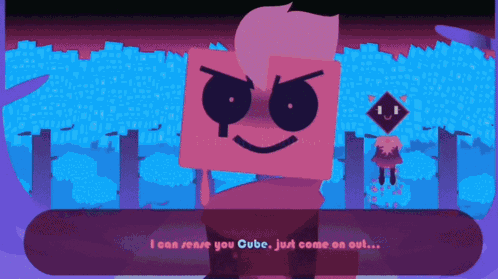 Cartoon Character Saying I Can Sense You Cube Just Come On Out