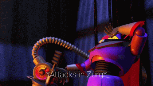 Cartoon Character Saying I Did It and Defeated Zurg