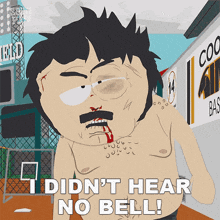 Cartoon Character Saying I Didn't Hear No Bell