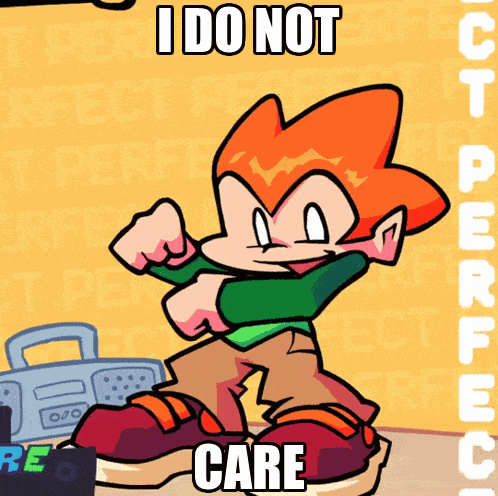 Cartoon Character Saying I Do Not Care