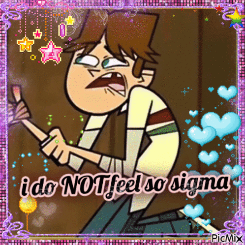 Cartoon Character Saying I Do Not Feel So Sigma GIF