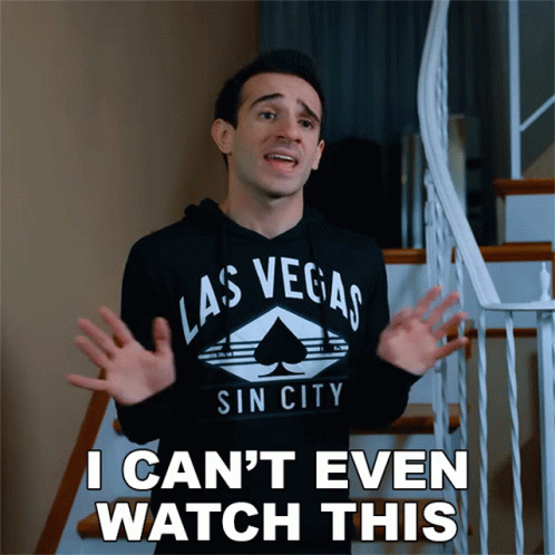 Cartoon Character Saying I Don't Wanna Watch This
