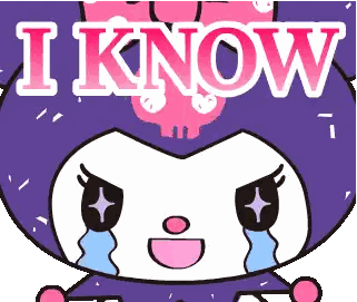 Cartoon Character Saying I Know