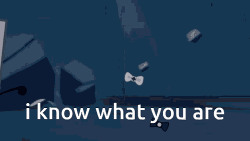 Cartoon Character Saying I Know What You Are
