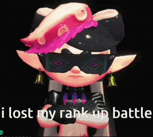 Cartoon Character Saying I Lost My Rank Up Battle