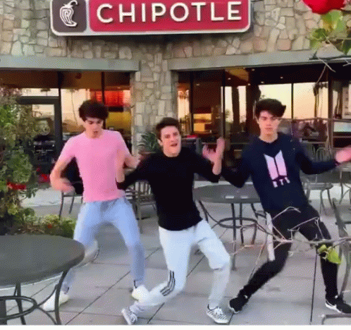 Cartoon Character Saying I Love Chipotle