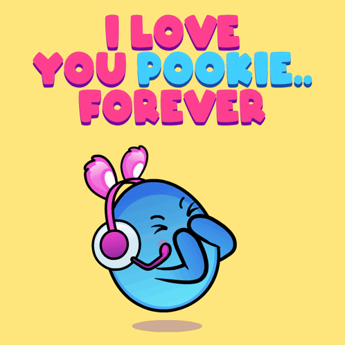 Cartoon Character Saying I Love You Pookie