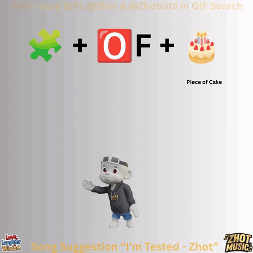 Cartoon Character Saying I'm Tested Zhot