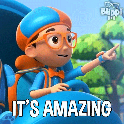 Cartoon Character Saying It's Amazing